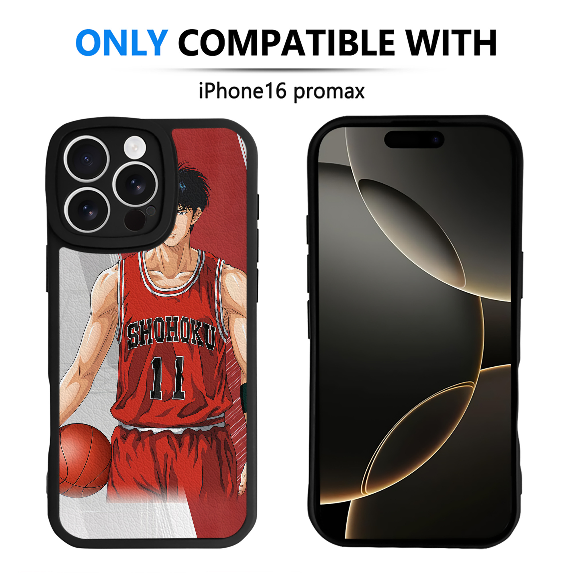 （画像用） SLAM DUNK／スラムダンク 【iPhone 16シリーズ対応】シリコンスマホケース（レザー調） 材質：シリコン